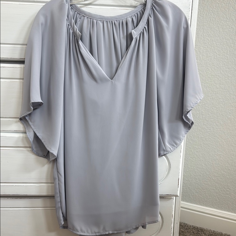 Elegant Gray Women's Top